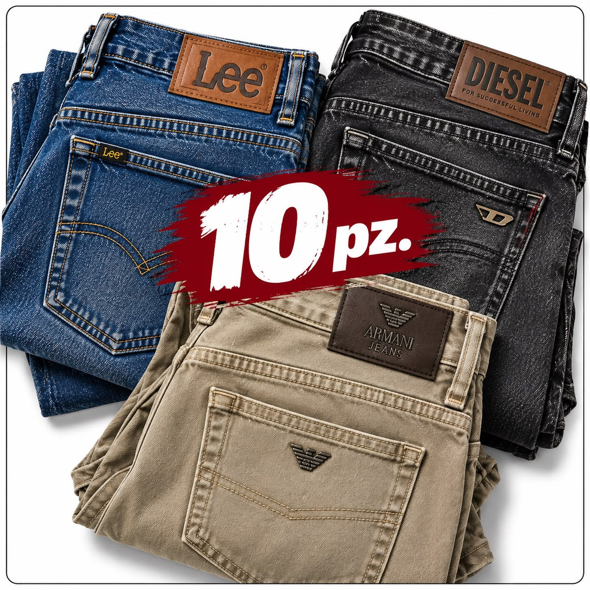 BOX 10 jeans firmati Grado A