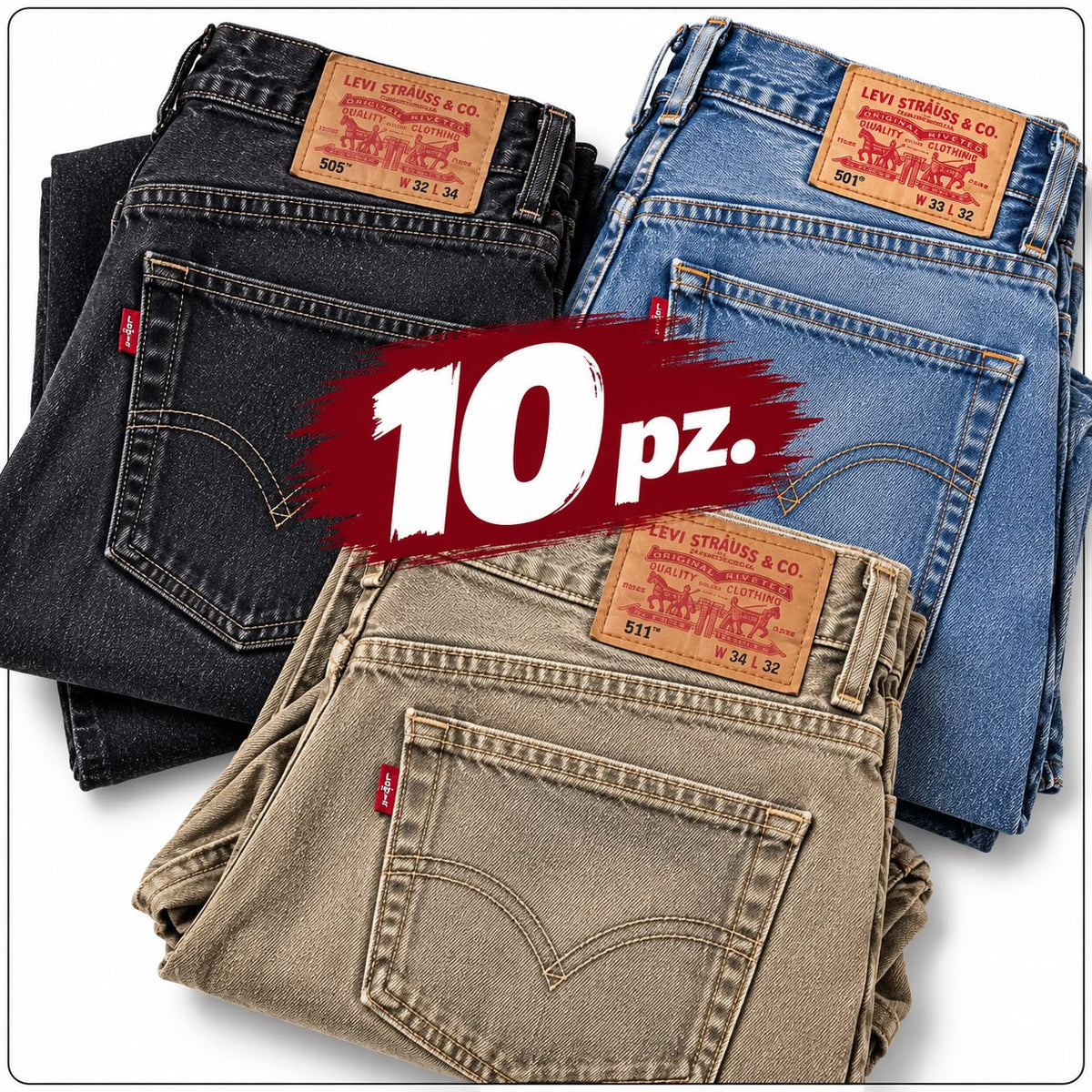 Box 10 jeans Levi’s Grado A