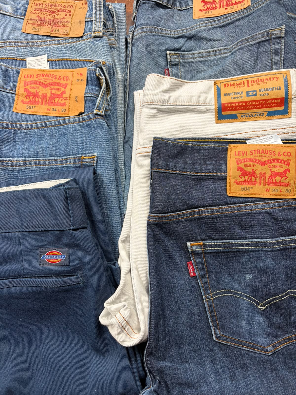 Box KG jeans Levi’s e jeans firmati Grado A/B