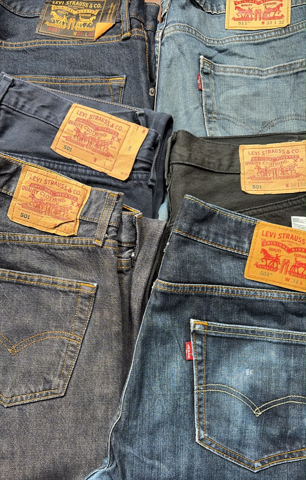 Box 10 jeans Levi’s Grado A